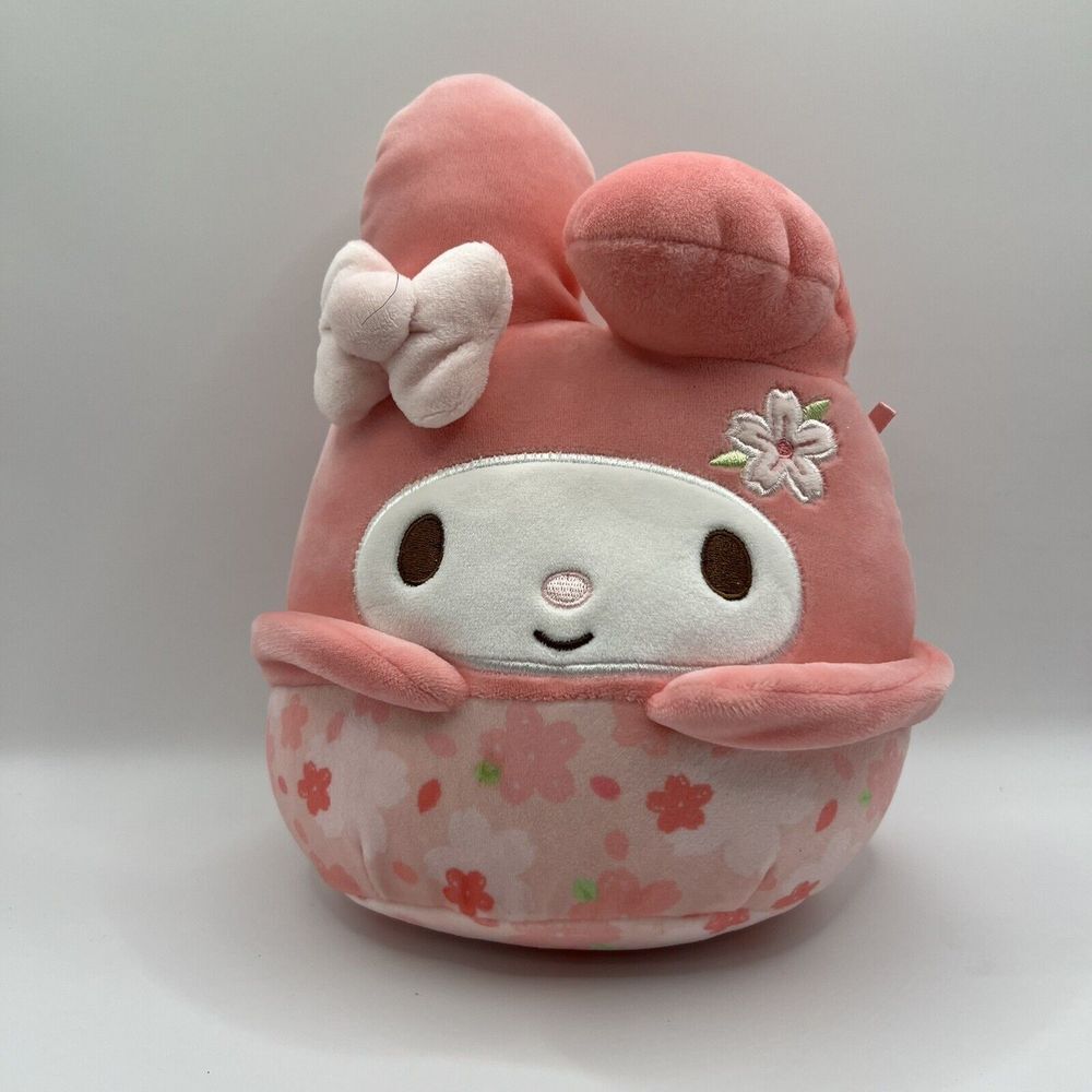 Squishmallow X Sanrio My Melody‎ Kellytoy Floral Print 9 Inch Plush